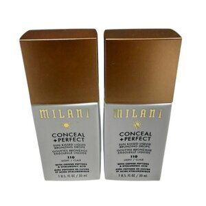 Milani Conceal + Perfect Sun Kissed Liquid Bronzing Drops Set Of 2